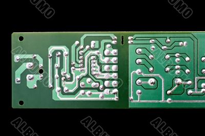 plate on black close up