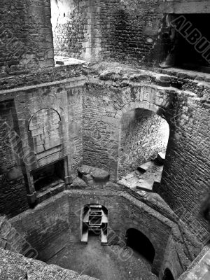 Medieval tower inside