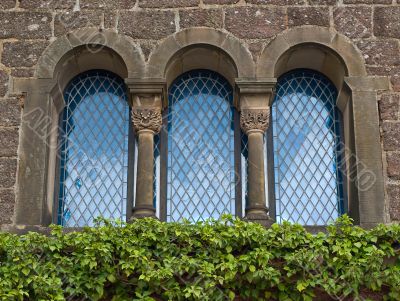 Old castle house window