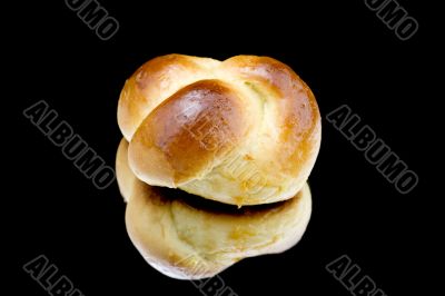 small loaf on black