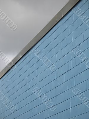 blue industrial building