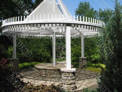 white gazebo