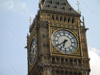 big ben, uk and blue sky
