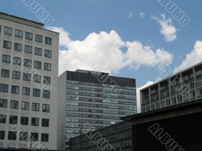 modern office towers