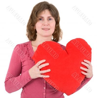 Woman and heart