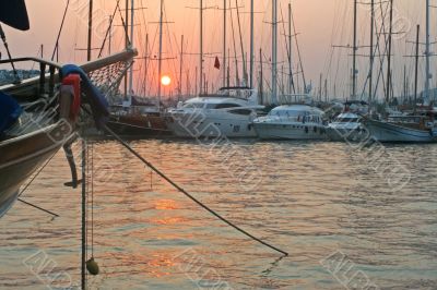 Yachts preparing to dreams