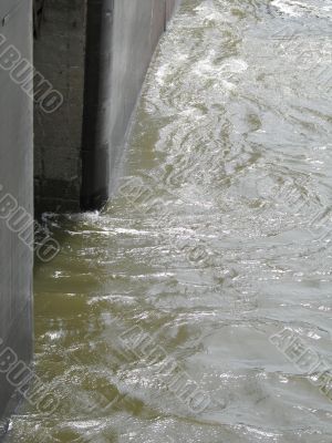 water through  a metal passage