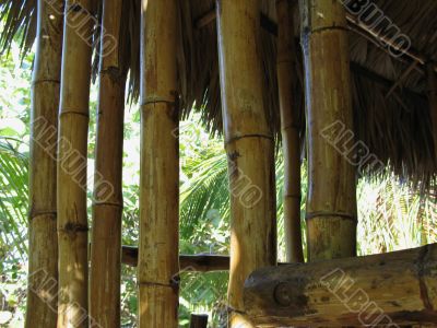 dry bamboo structure