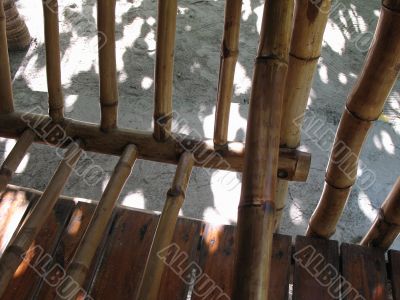 dry bamboo structure