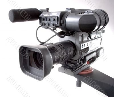 camcorder on crane