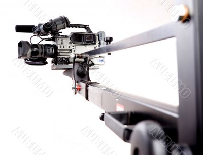camcorder on crane