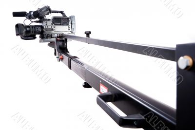 camcorder on crane