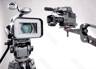 two camcorders