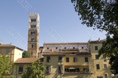 Lucca (Tuscany) - Houses and belfry