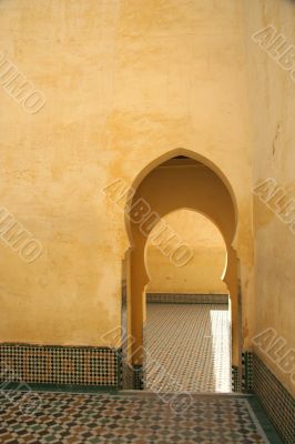 Traditional moroccan wall