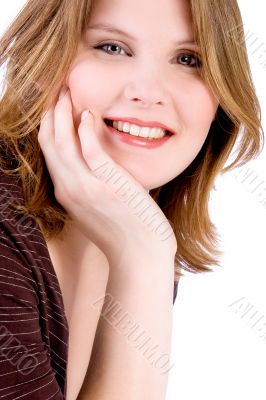 Cute girl smiling