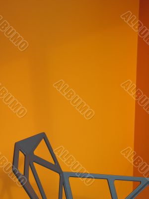 metal abstract chair