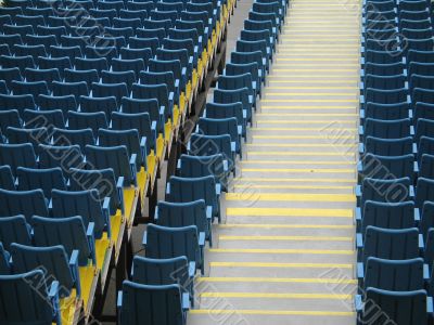 blue seats
