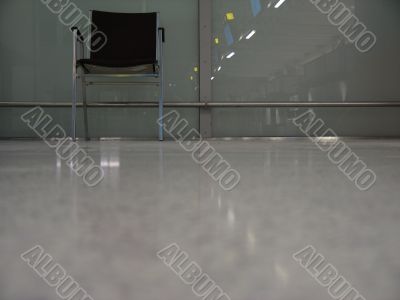 black chair in modern environment