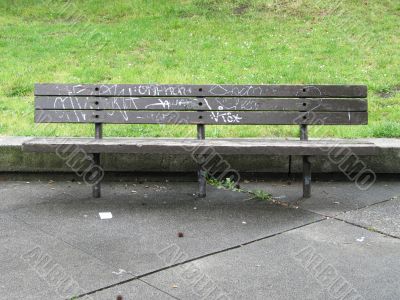 old park bench