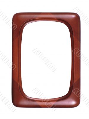 Red wooden photoframe