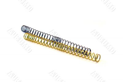 Two metal springs
