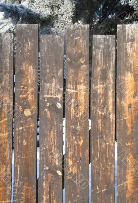 wooden fence