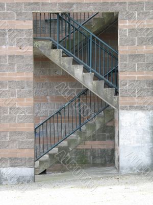 concrete staircase
