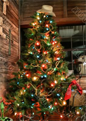 Cowboy Christmas Tree