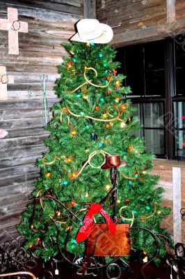 Cowboy Christmas Tree