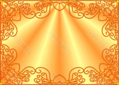 Burning figured frame