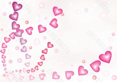 Pink hearts