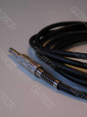 black music cable closeup