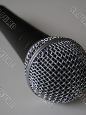 black and silver microphone