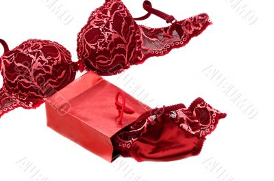 Red lingerie