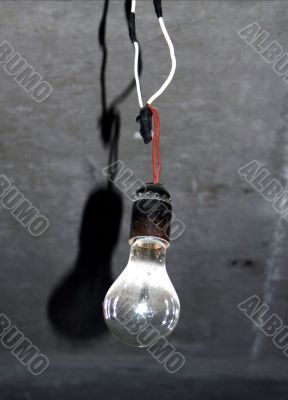The light bulb in the room