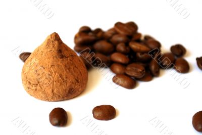 chocolate and coffee beans