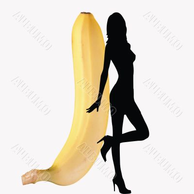 A girl and a banana