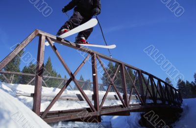 Skier Performing Stunt