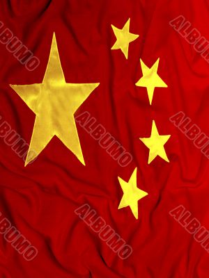 Chinese Flag Close Up