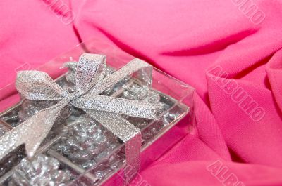 Silver gift box