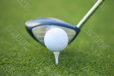 teeing off
