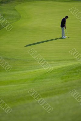 golfer on the green