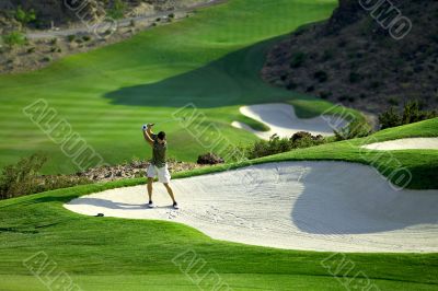 Man on Golf Course