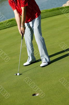 Man on Golf Course