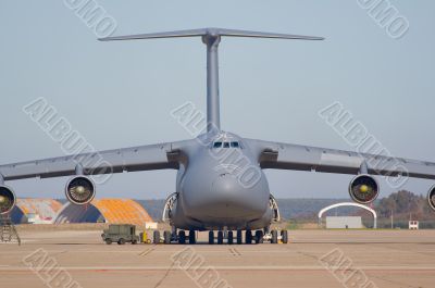 Transporting airplane
