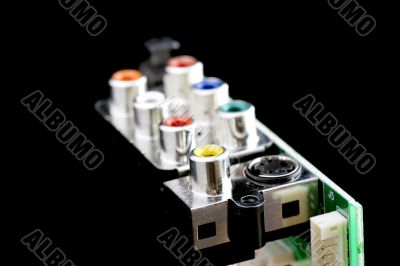 Computer plate close up