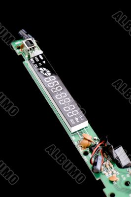 Computer plate on black