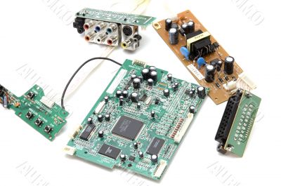 Computer plate on white