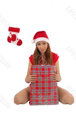 girl with present
